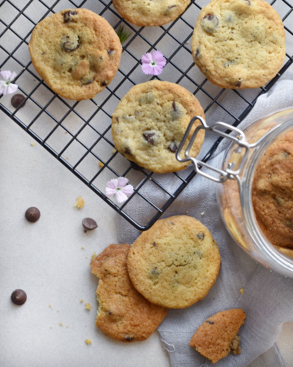 Las Galletas de Eva – Eggless chocolate chip&nbsp;cookies