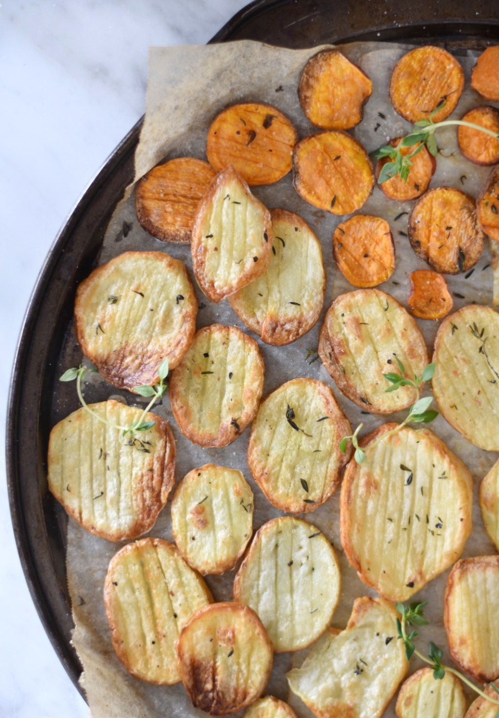 Papas con vinagre y sal marina