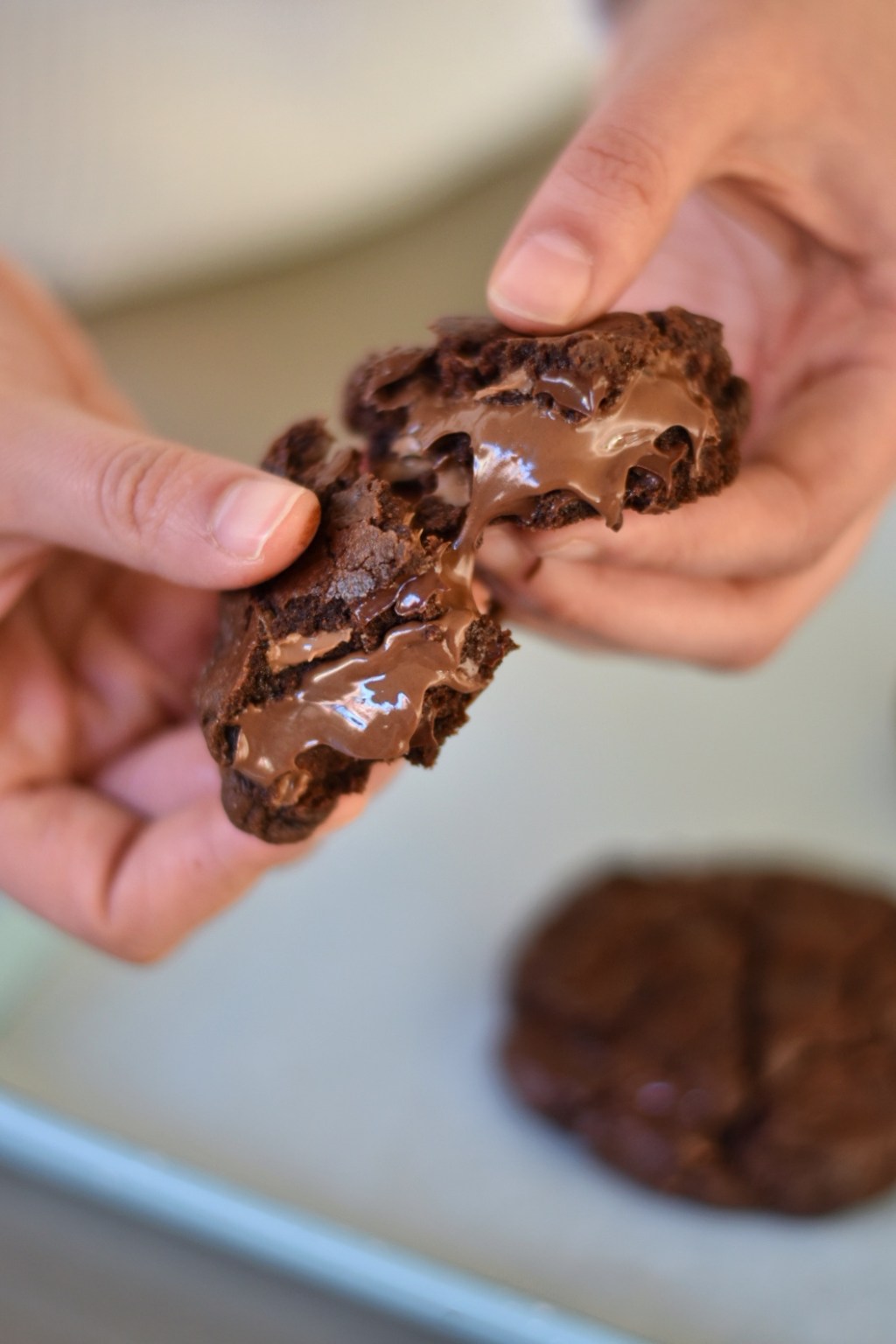 Galletas Doble Choco con Corazón de Nutella